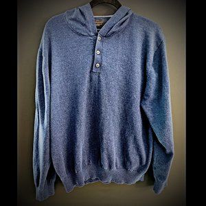 Weatherproof Vintage XL Sweater Hoodie (Blue/Grey)